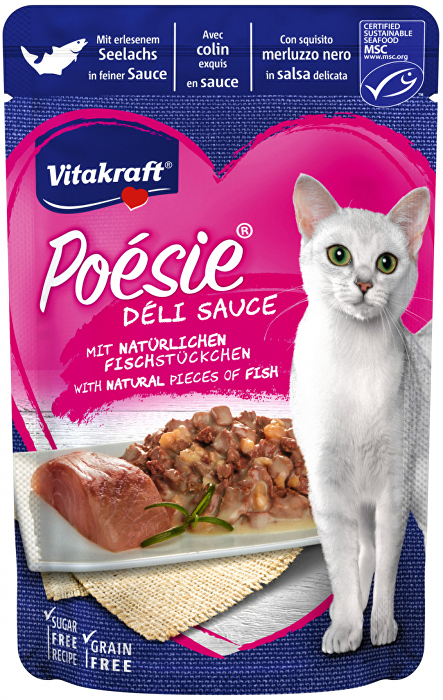 Vitakraft Cat Poésie Délice Sauce kapsa treska tm. 85g