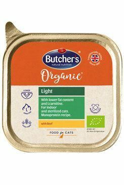 Butcher's Cat Organic Light s hovězím vanička 85g