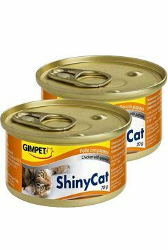 Gimpet ShinyCat konz. kuře+papája 2x70g
