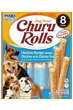 Churu Dog Rolls Chicken wraps Chicken&Cheese 8x12g