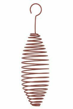 Krmítko venk.SPIRAL na loj.koule kov červená 22cm Zolux