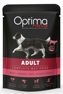 Optima Nova Dog Adult Beef kapsa 300g