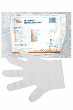 Rukavice nesterilní jednorázové PE, sáček L 100ks