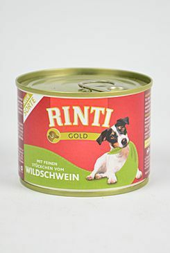 Rinti Dog Gold konzerva divočák 185g