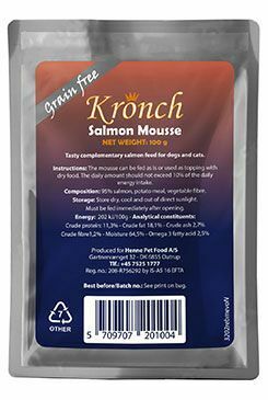 KRONCH LakseMoisse GrainFree pro psy/kočky,losos 6x100g