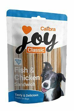 Calibra Joy Dog Classic Fish&Chicken Sandwich 250g NEW