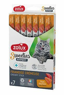 Pochoutka kočka SWEETIES tuňák a losos 7ks Zolux