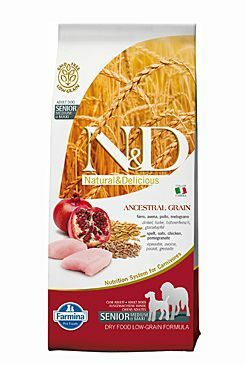 N&D LG DOG Senior M/L Chicken&Pomegranate 12kg