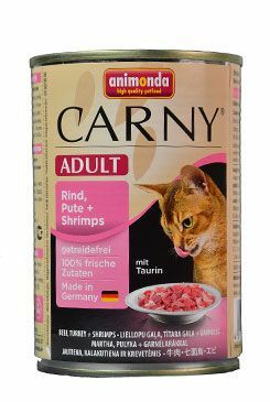Animonda konz. kočka CARNY Adult hov/krůta/ráčci 400g