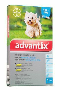 Advantix Spot On 1x1ml pro psy 4-10kg (1 pipeta)