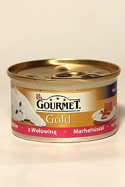 Gourmet Gold konz. kočka jemná paštika s hovězím 85g