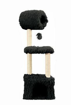 Škrábadlo YETI Rex cat tree černé 37x37x125 cm Zolux
