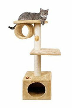 Odpočívadlo 2patra,1budka+válec Fernan-béžová 106cm TR