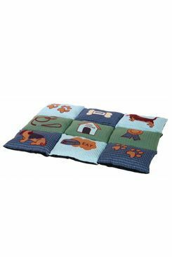 Pelech PATCHWORK podložka 80x55cm modrá/zelená TR