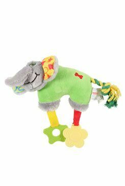 Hračka pes ELEPHANT COLOR plyš zelená 20cm Zolux