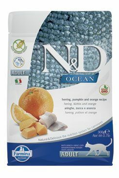 N&D OCEAN CAT GF Adult Herring, Pumpkin&Orange 300g