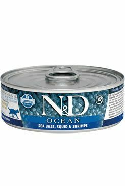 N&D GF CAT OCEAN Adult Sea Bass & Squid & Shrimps 80g