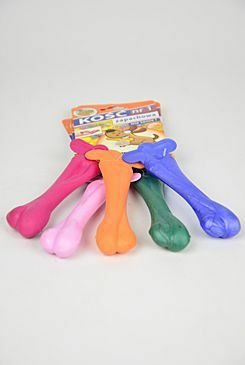 Hračka pes Kost plovací Vanilková malá 8cm SP