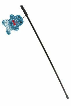 Vánoční hračka kočka Perníček na udici 46cm TR