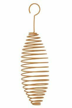 Krmítko venk.SPIRAL na loj.koule kov oranžová 22cm Zolux