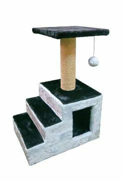 Škrabadlo Rocco antracit/sv.šedá 45x30x61cm