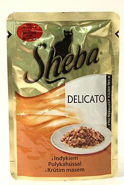 Sheba kapsa Delicato krůtí maso v želé 85g