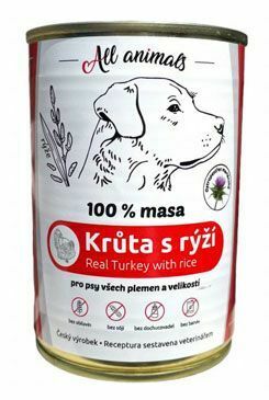 All Animals DOG konz. Krůtí mleté s rýží 400g