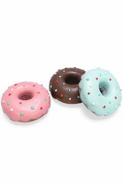 Hračka pes Donut latex 12cm mix barev KAR