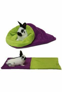 Spací pytel 3v1 fialová/zelená MINI hlodavci h.7