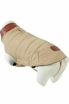 Obleček prošívaná bunda pro psy LONDON béžová 30cm Zolux