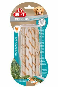 Pochoutka 8in1 Dental Delights Twisted Sticks 10ks