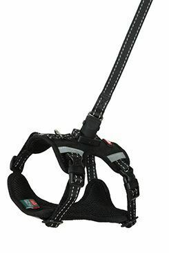 Postroj pes s vodítkem 2m CLIP&GO černá XS Zolux