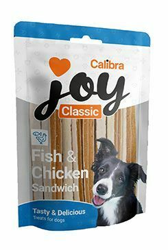 Calibra Joy Dog Classic Fish&Chicken Sandwich 500g NEW