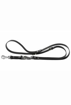 Vodítko kožené černé NATURAL GA 200cmx 12mm  FP 1ks