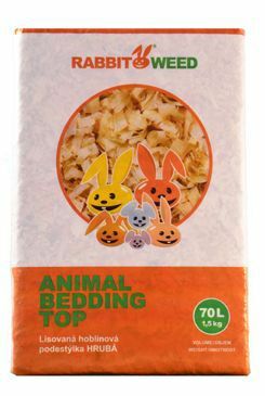 Hobliny podestýlka lis.hrubá TOP RabbitWeed 70l/1,5kg