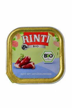 Rinti Dog BIO vanička drůbeží srdíčka 150g