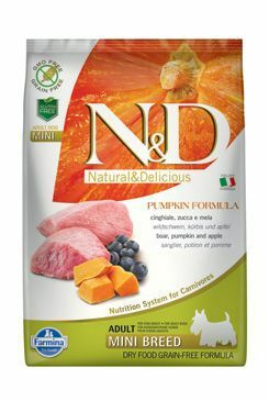 N&D GF Pumpkin DOG Adult Mini Boar & Apple 7kg