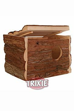 Budka hnízdící pro andulky přírodní 30x20x20cm TR