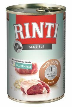Rinti Dog konzerva Sensible jehně+rýže 400g