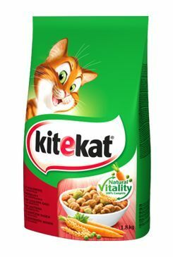 Kitekat Dry hovězí se zeleninou 1,8kg new