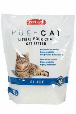 Podestýlka PURECAT natural silica 8l Zolux
