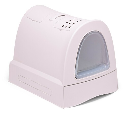 Wc kočka s výsuvnou zásuvkou pro stelivo Růžová IMAC Zuma