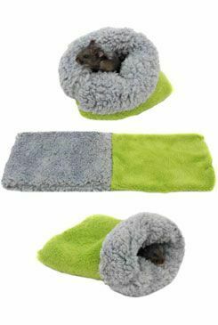 Spací pytel 3v1 sv.zelená/šedá de luxe XS křeček