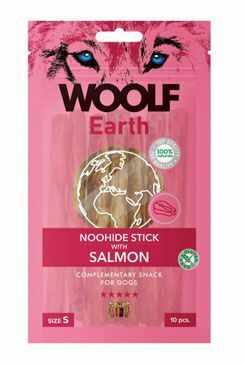 WOOLF pochoutka Earth NOOHIDE S Salmon 90g