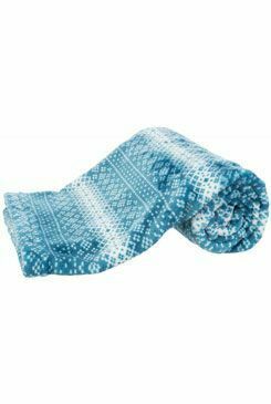 Vánoční deka LUMI bílo-modrá 100x70cm TR