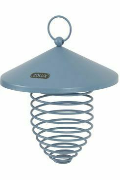 Krmítko venk.SPIRALO na loj.koule kovmodrá 11cm Zolux