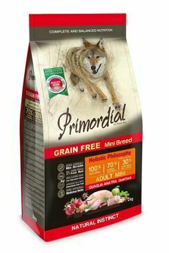 Primordial GF Dog Mini Adult Quail&Duck 2kg
