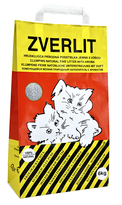 ZVERLIT Podestýlka oranžová,jemná s vůní, kočka 6kg