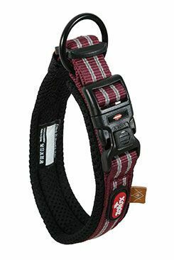 Obojek pes BIVOUAK nastavitelný 45-55cm červená Zolux