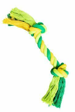 Hračka pes Uzel bavlněný 36cm/210g limet/zelená HipHop